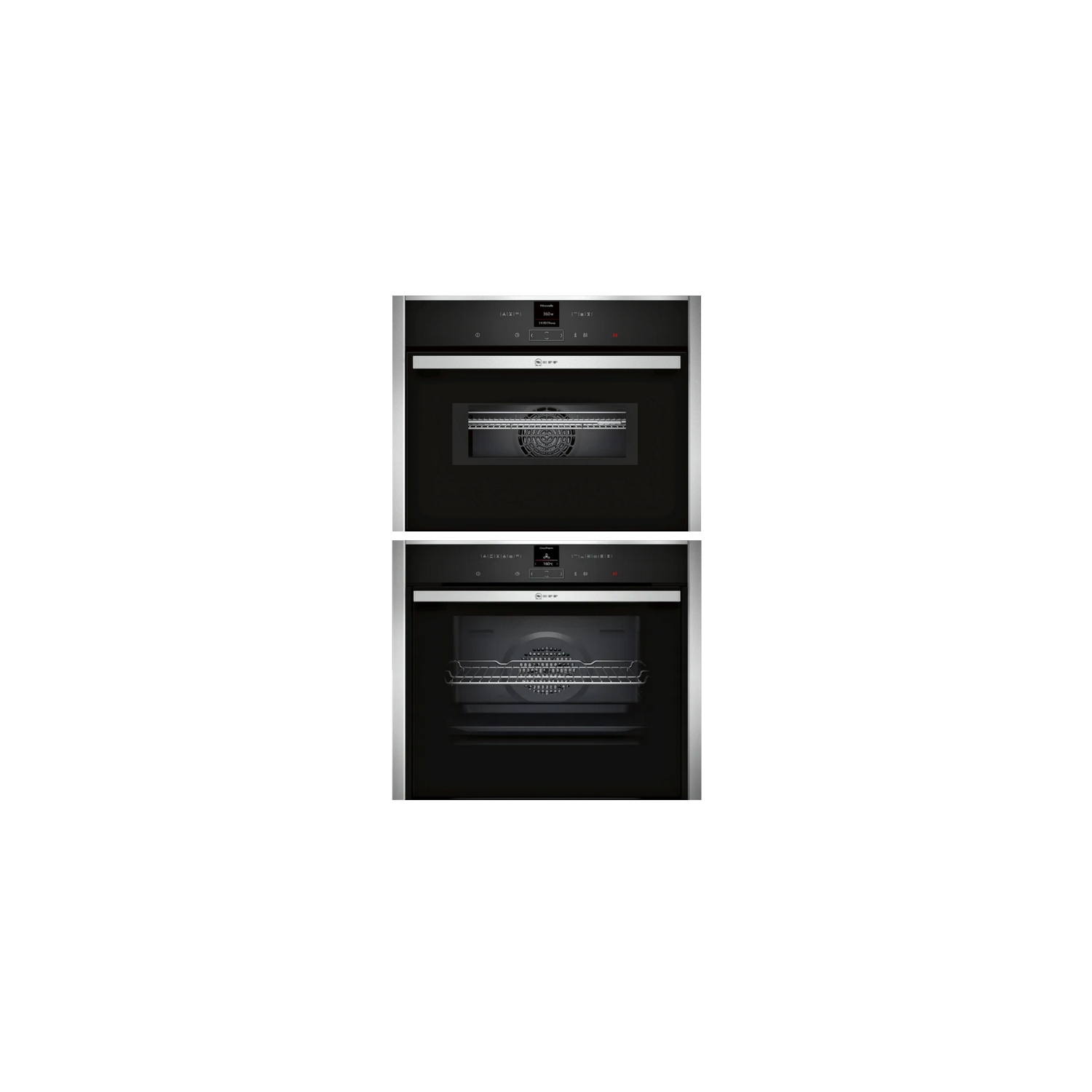 N 70 Builtin Oven Stainless Steel B57CR22N0B Slide & Hide & Neff N70